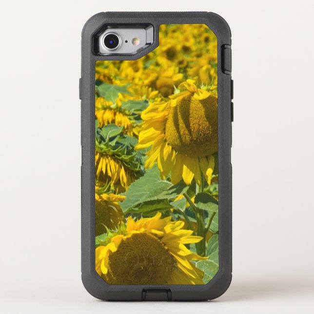 Giant Yellow Sunflowers Otterbox iPhone Case (Back)
