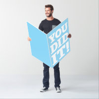 Giant You Did It! Oversized Card, Graduation