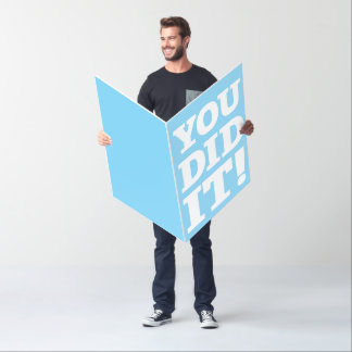 Giant You Did It! Oversized Card, Graduation Card