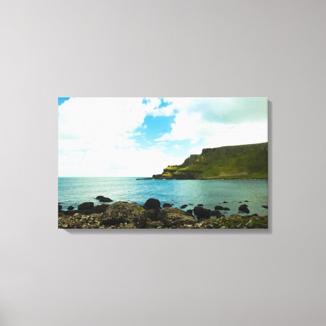 Giants Causeway in Ireland Stretched Canvas Print (Front)