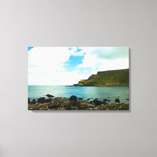 Giants Causeway in Ireland Stretched Canvas Print