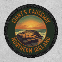 Giant's Causeway Ireland Retro Distressed Circle
