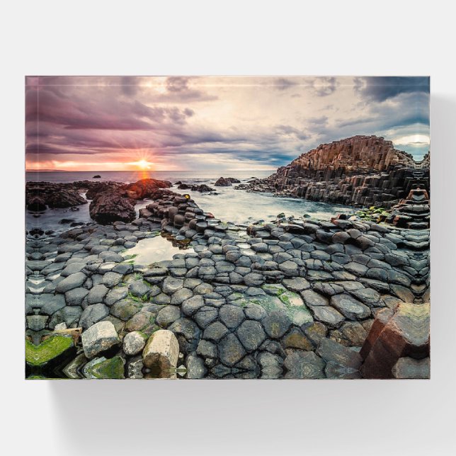 Giant's Causeway Ireland stylized Paperweight (Front)