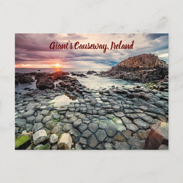 Giant's Causeway Ireland stylized Postcard (Front)