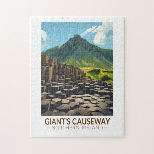 Giant's Causeway Northern Ireland Illustration Jigsaw Puzzle