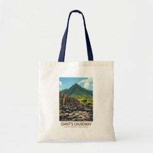 Giant's Causeway Northern Ireland Illustration Tote Bag