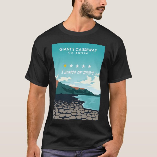 Giant's Causeway One Star Review Northern Ireland  T-Shirt (Front)