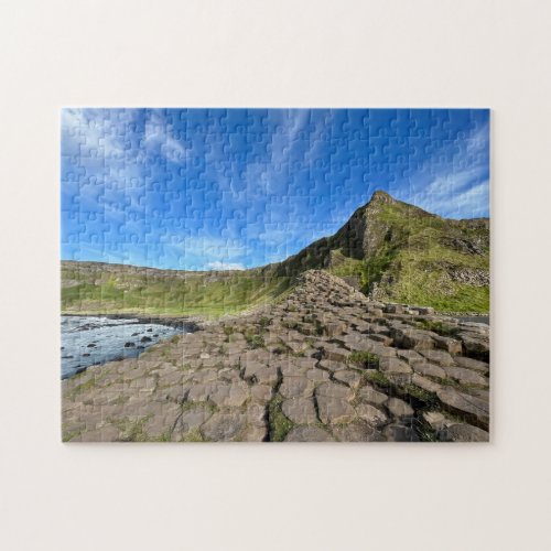 Giants Causeway with Blue Sky in Northern Ireland Jigsaw Puzzle