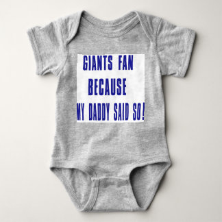 giants fan baby bodysuit