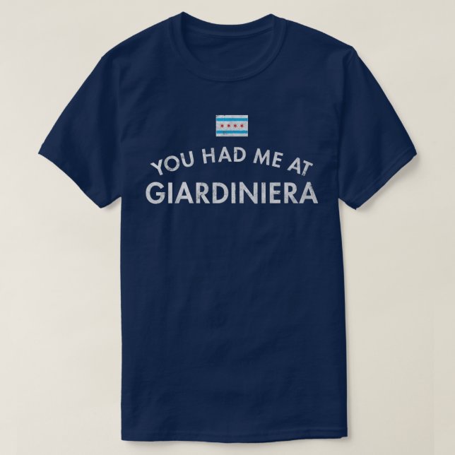Giardiniera Chicago Italian Beef Pizza Condiment P T-Shirt (Design Front)