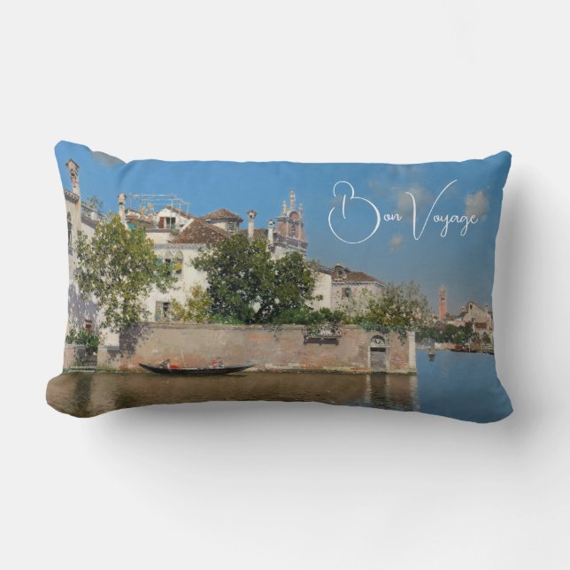 Giardino del Palazzo Vendramin, Martin Rico  Lumbar Pillow (Front)