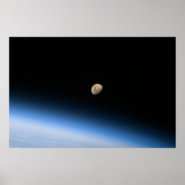 Gibbous Moon from Orbit Print (Front)