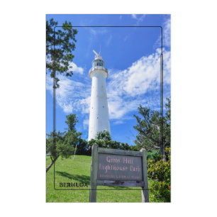 Gibbs Lighthouse Bermuda Acrylic Print