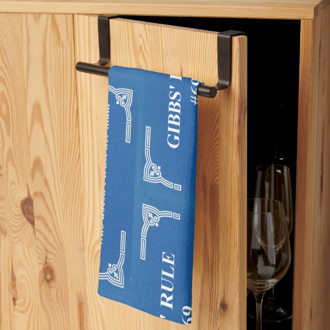Gibbs' rule 69 kitchen towel (Thirds Fold)