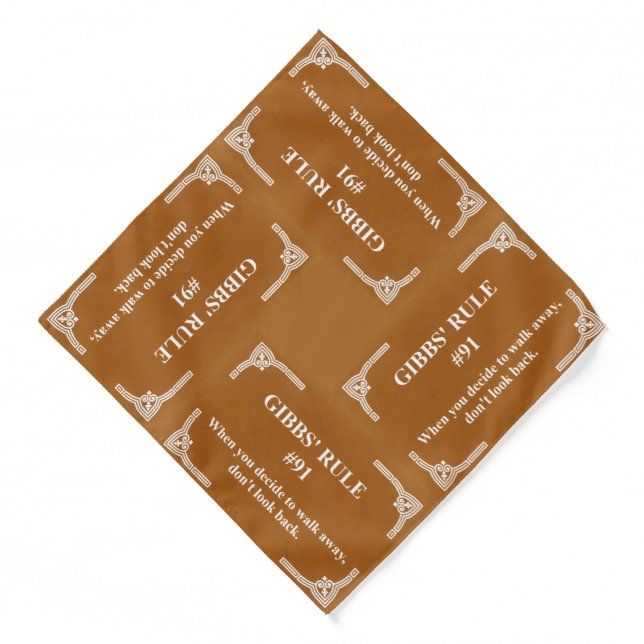 Gibbs' rule 91 bandana (Front)