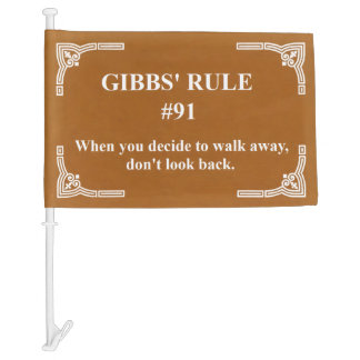 Gibbs' rule 91 car flag