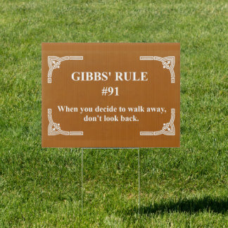Gibbs' rule 91 sign