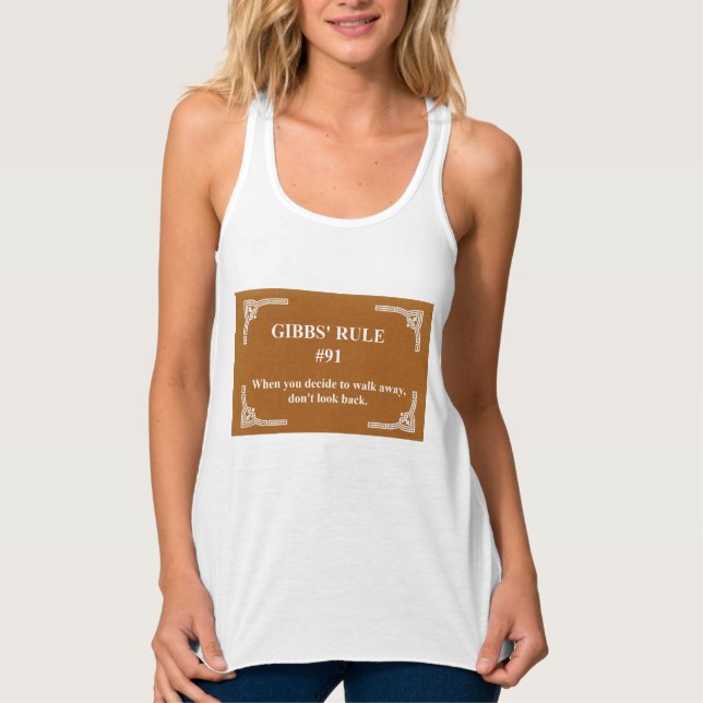 Gibbs' rule 91 tank top (Front)