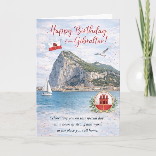 Gibraltar Birthday Card (Front)