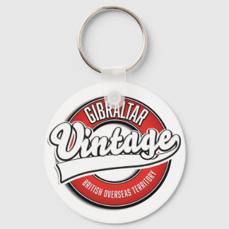 Gibraltar British Overseas Territory logo Keychain