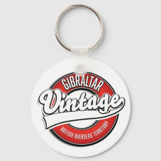 Gibraltar British Overseas Territory logo Keychain