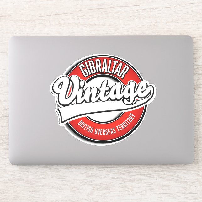 Gibraltar British Overseas Territory logo Sticker (Computer)