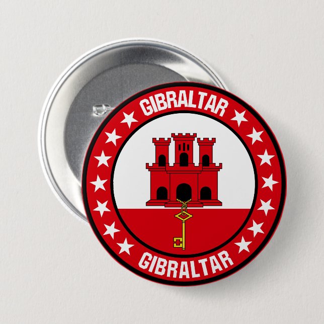 Gibraltar                                          button (Front & Back)