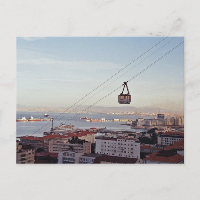 Gibraltar Cable Car Postcard (Front)