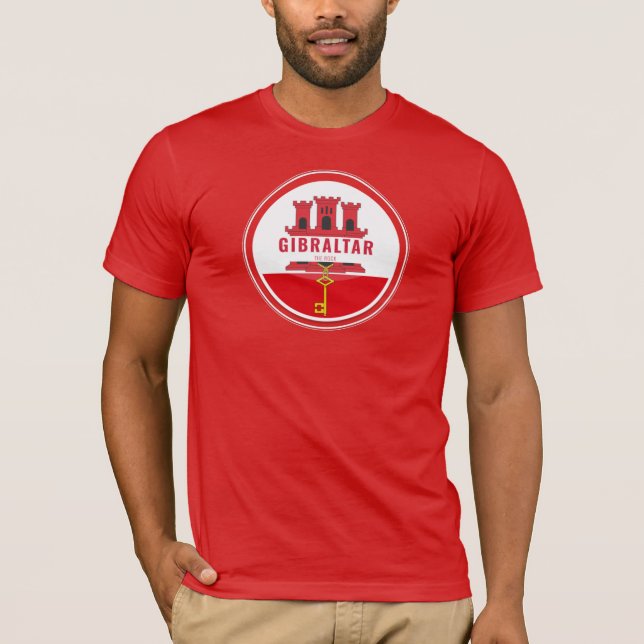 Gibraltar Circular Flag T-Shirt (Front)