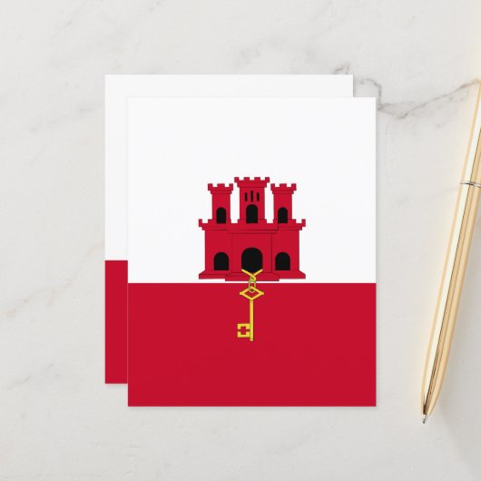 Gibraltar flag (Front/Back In Situ)