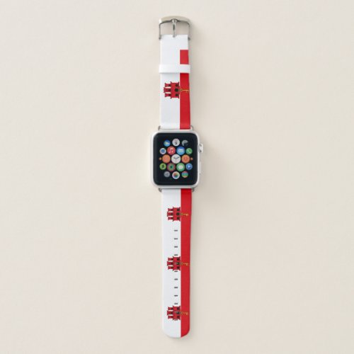 Gibraltar Flag Apple Watch Band