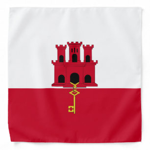 Gibraltar flag bandana