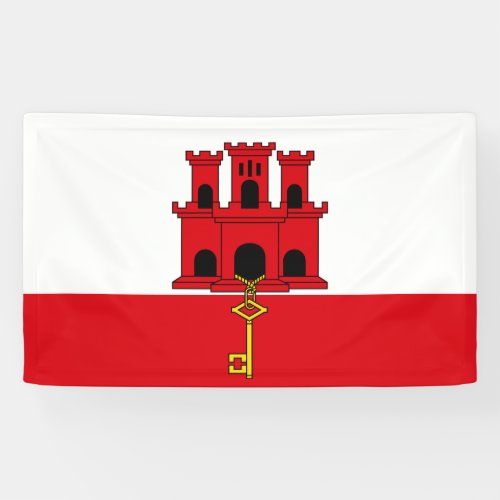 Gibraltar Flag Banner