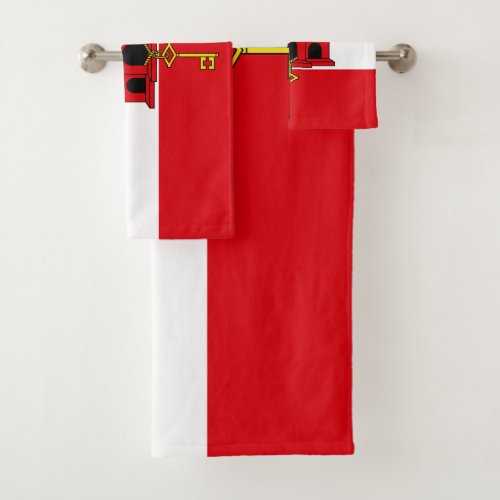 Gibraltar Flag Bath Towel Set