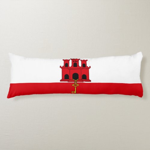 Gibraltar Flag Body Pillow