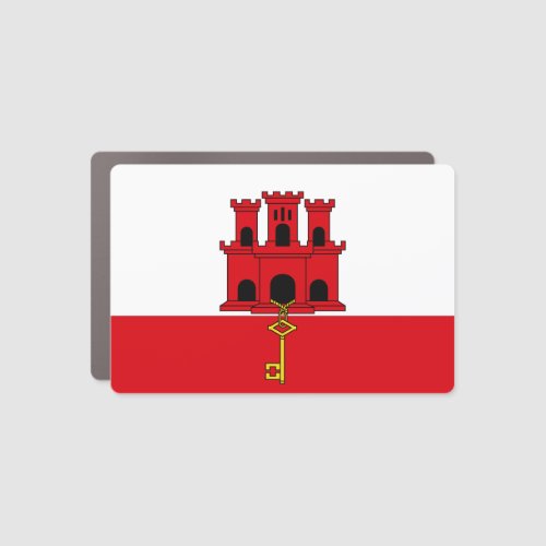 Gibraltar Flag Car Magnet