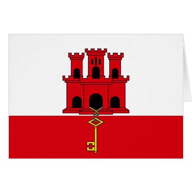 Gibraltar Flag Cards (Front Horizontal)