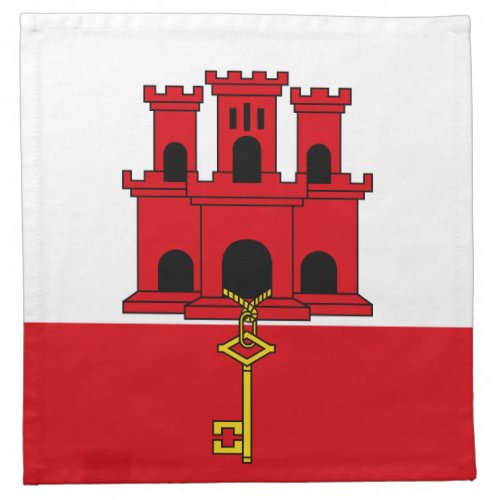 Gibraltar Flag Cloth Napkin