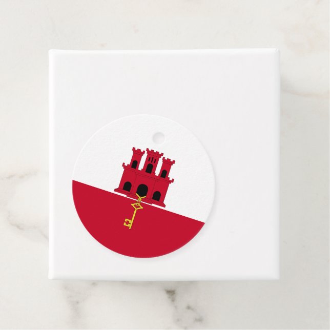 Gibraltar flag favor tags (In Situ)