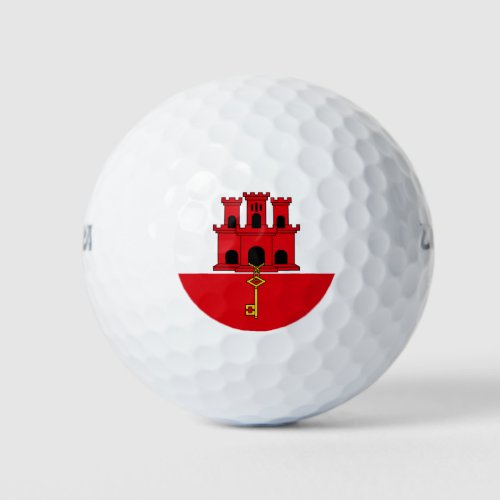 Gibraltar Flag Golf Balls