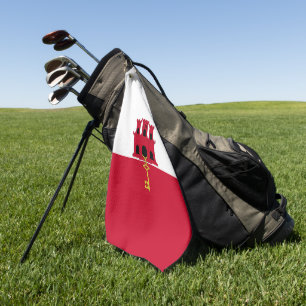 Gibraltar flag golf towel