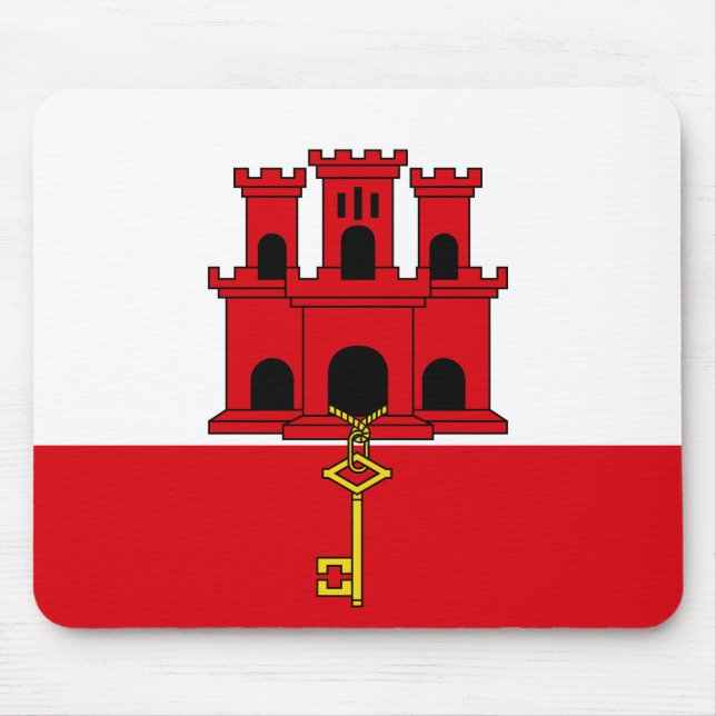 Gibraltar Flag Mouse Pad (Front)