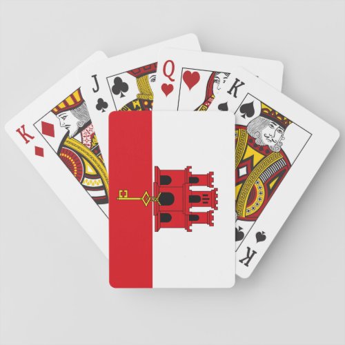 Gibraltar Flag Playing Cards
