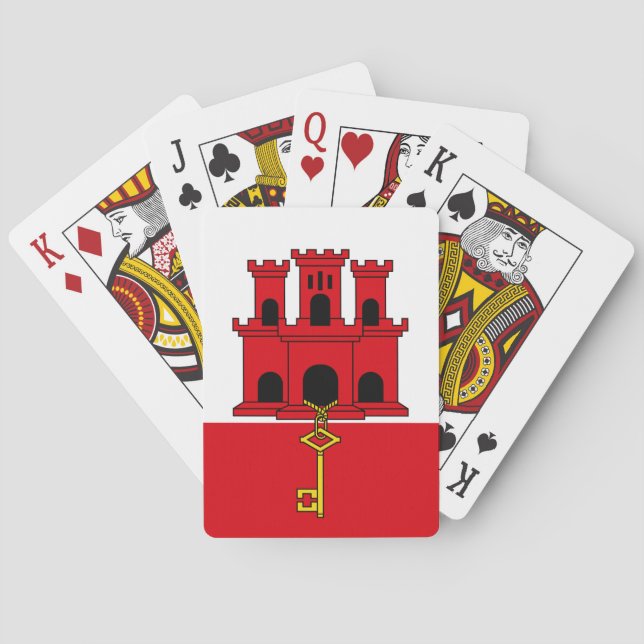 Gibraltar Flag Poker Cards (Back)