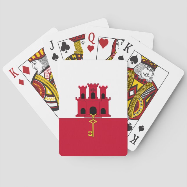 Gibraltar flag poker cards (Back)