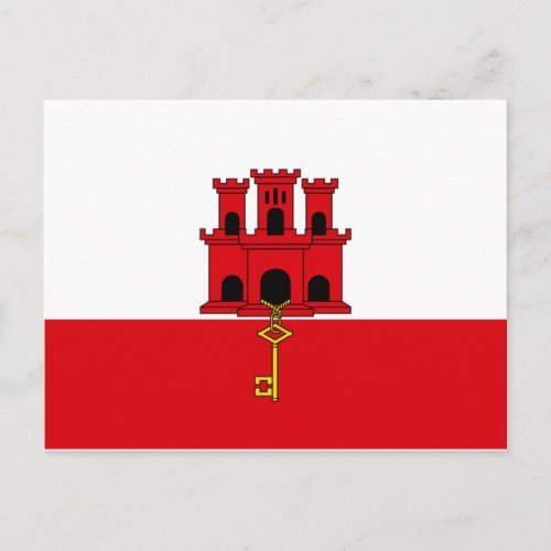 Gibraltar Flag Postcard