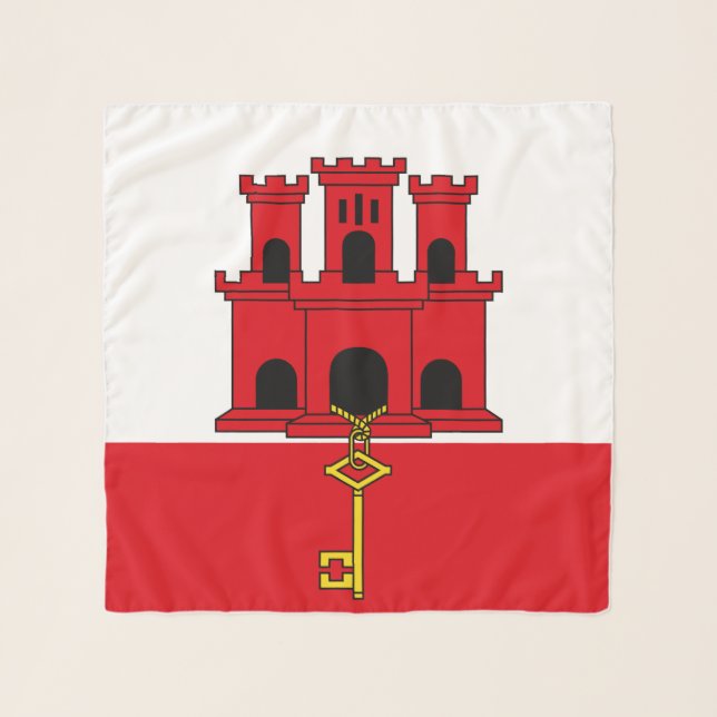Gibraltar Flag Scarf (Front)