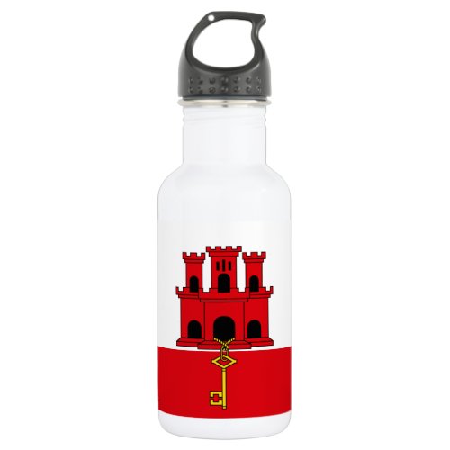 Gibraltar Flag Stainless Steel Water Bottle