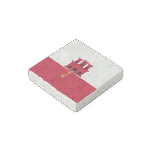 Gibraltar flag stone magnet