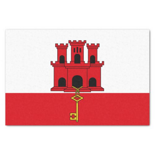 Gibraltar Flag Tissue Paper